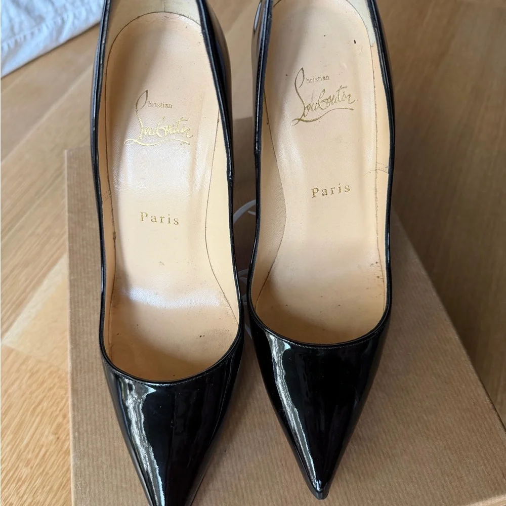 Christian Louboutin So Kate 120 Black Heels Box - Picture 2 of 8